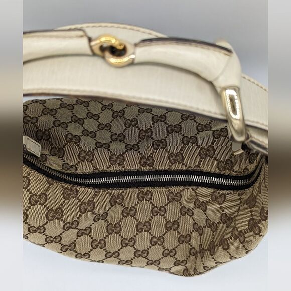 Gucci Canvas Horsebit Hobo - Picture 8 of 14